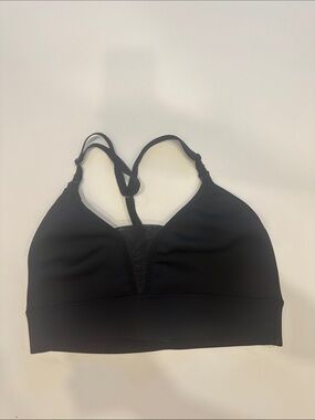 BLANQI Black with Mesh insert Racerback Nursing Support Workout Bra Size L